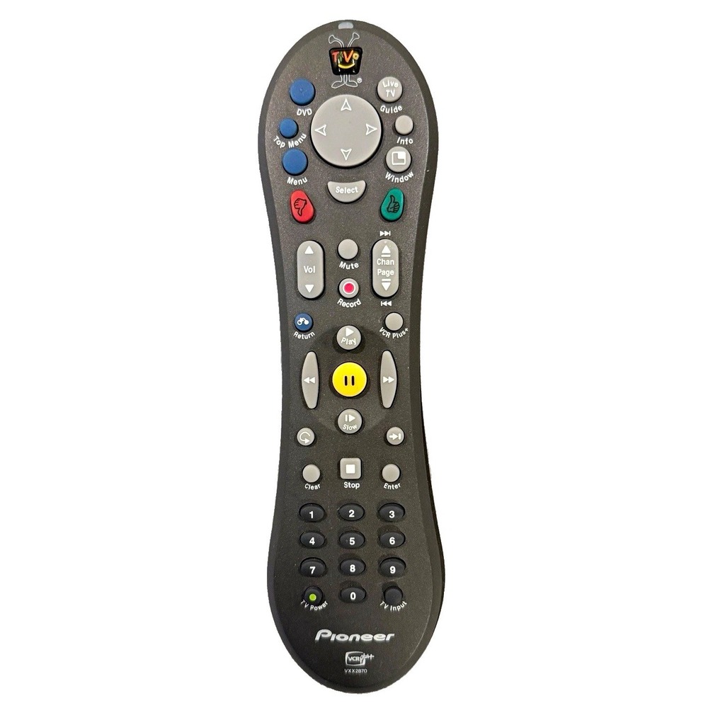 Pioneer VXX2870 TiVo Remote Control DVR-810HS DVR-57H VCR Plus+ TESTED Genuine